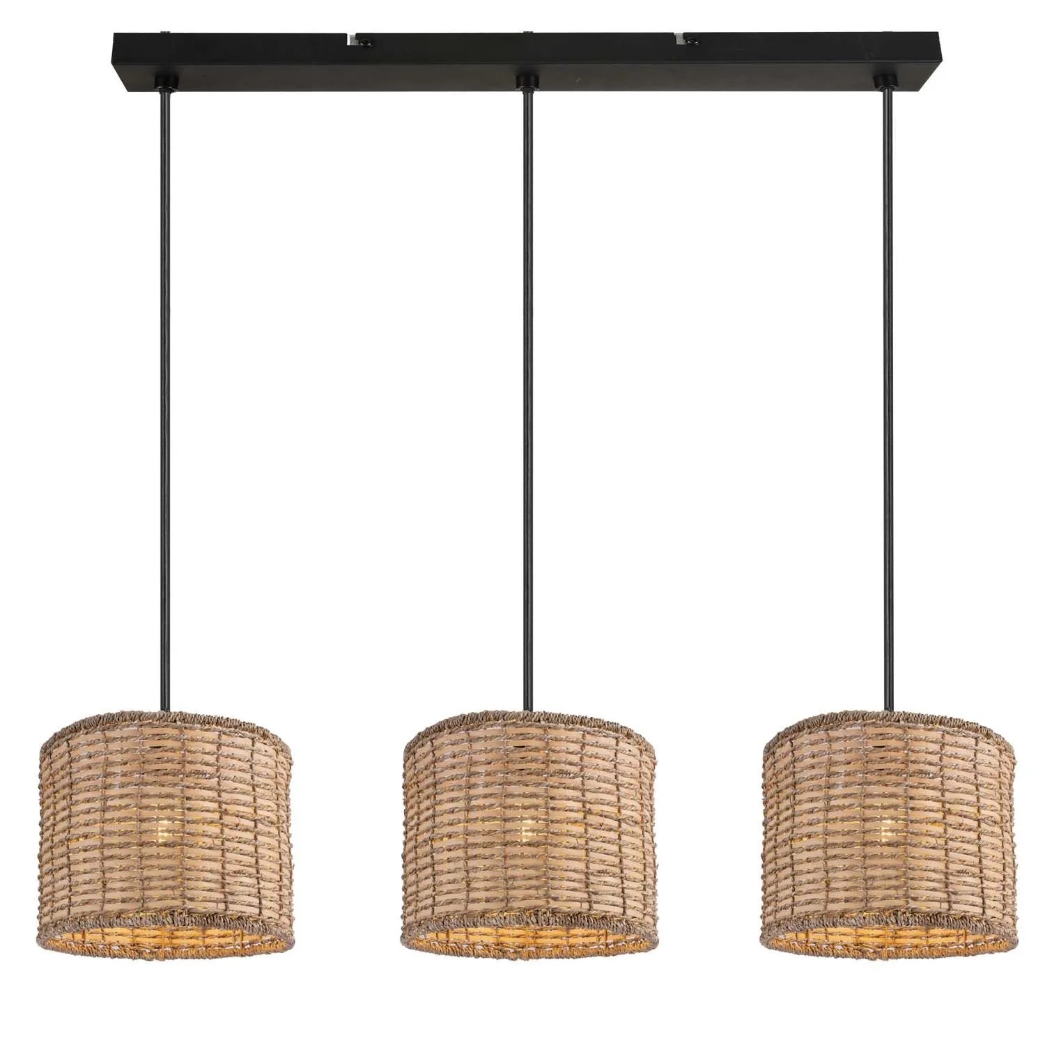 Reality Lampa wisząca BISMILLA 3xE27 40W czarna