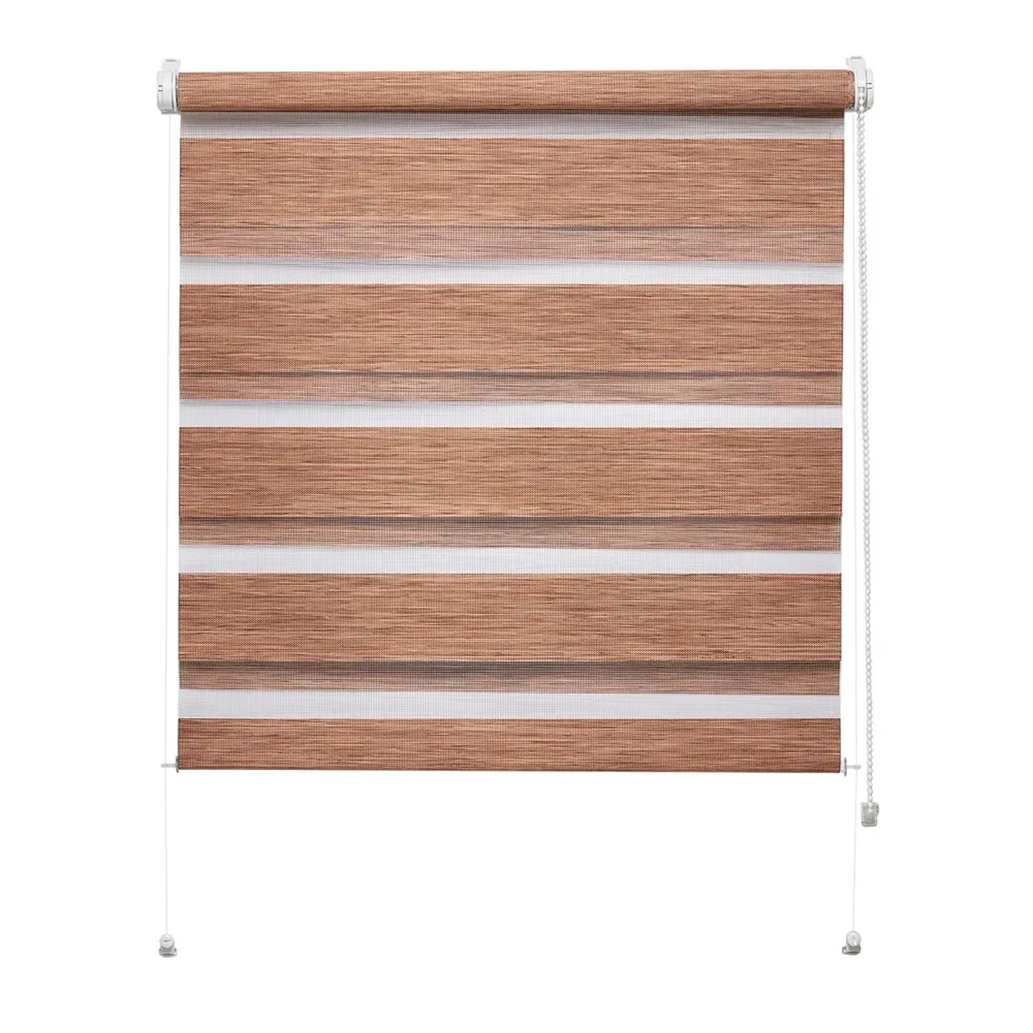 Mini roleta ZEBRA NATURE Dzień/Noc brązowa 105 cm x 150 cm