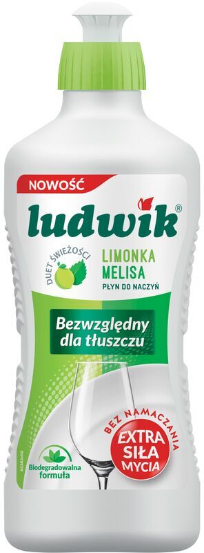 Płyn do mycia naczyń Ludwik, limonka z melisą, 450g