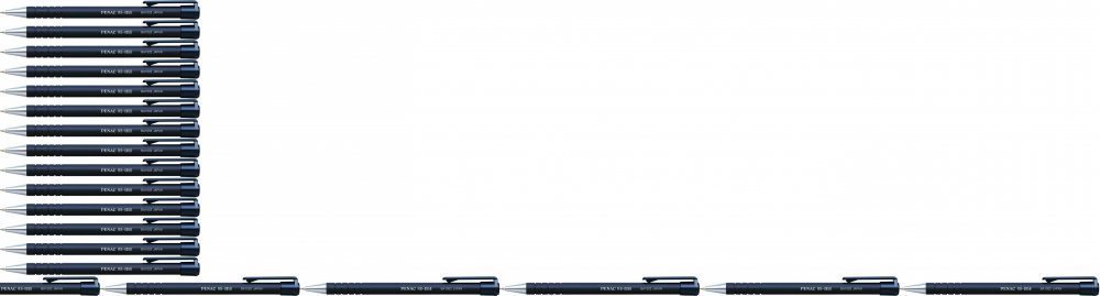 24x Długopis automatyczny Penac RB085, 1mm, czarny