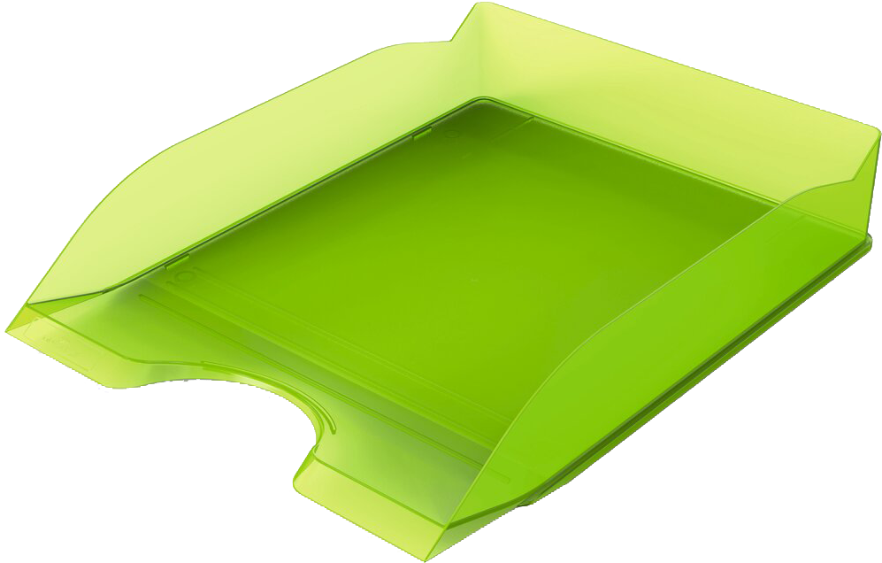 Półka na dokumenty Durable Basic, A4, plastikowa, przezroczysty zielony