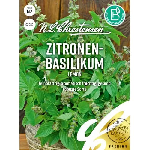 1 szt, Zitronen - Basilikum Lemon - Samen: Ilość w opakowaniu: 1 Stück