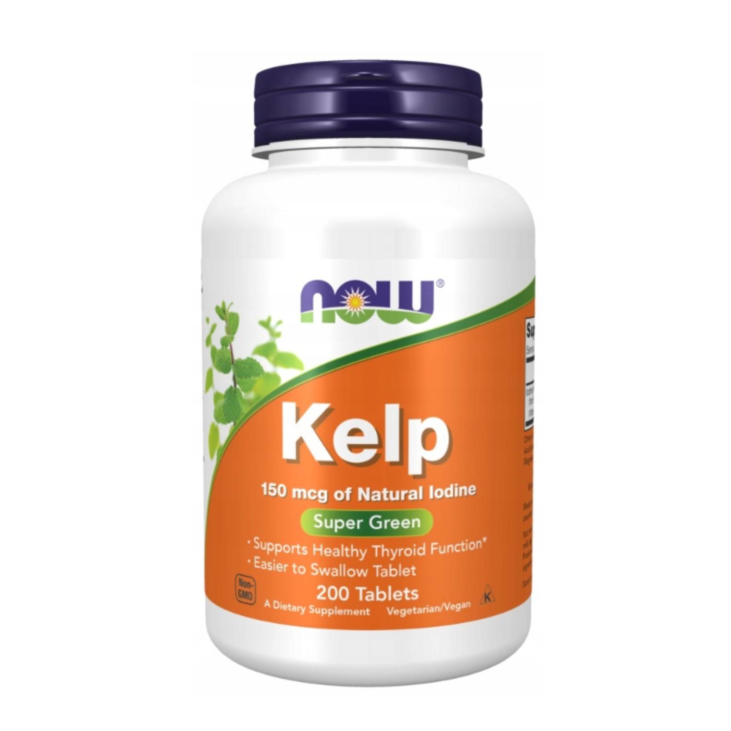 Now foods, kelp 150 mcg, 200 tabletek