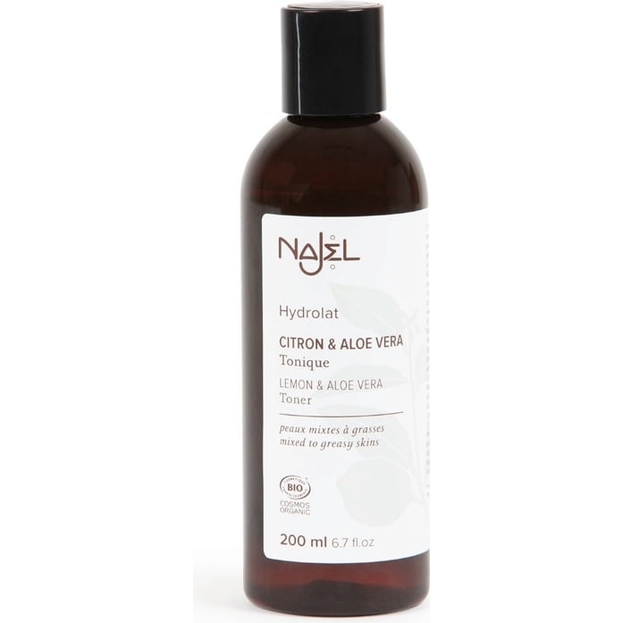 Najel - tonik-hydrolat z organicznych cytryn z sokiem z aloesu, 200 ml