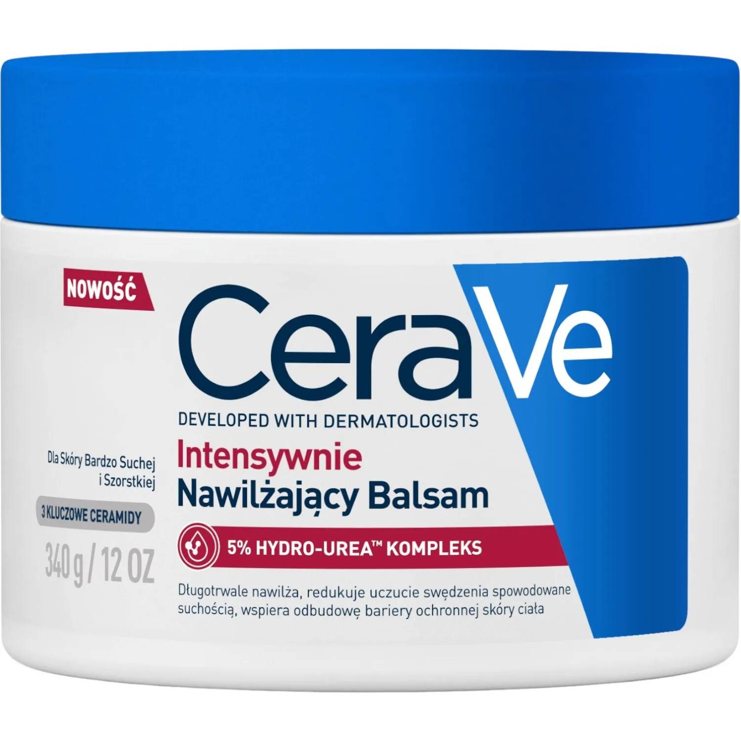 Cerave urea 5% - intensywnie nawilżający krem z mocznikiem, 340 g