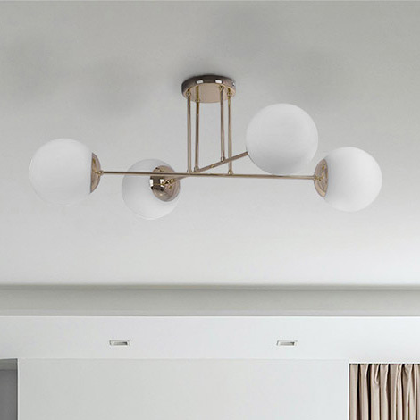Kaja Lumia lampa podsufitowa 4x20 W biała-złota K-5403