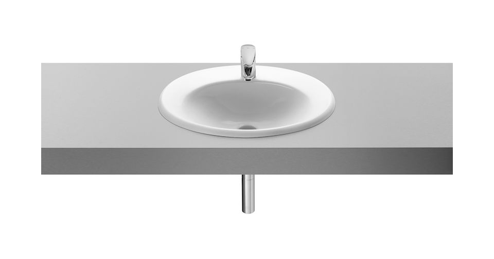 Roca Java umywalka 56x47,5 cm owalna wpuszczana biała A327863000