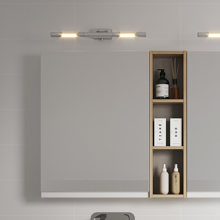 Cersanit Moduo szafka 60 cm lustrzana wisząca szara S590-017-DSM