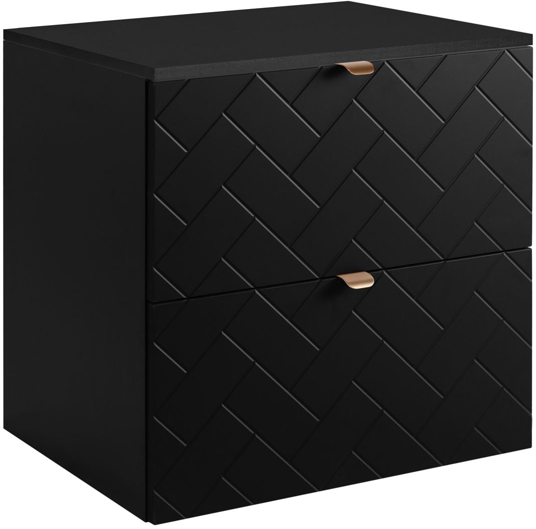Zestaw Rodan Trend szafka 60 cm podumywalkowa z blatem czarny (5906154450843, 5906154451888)