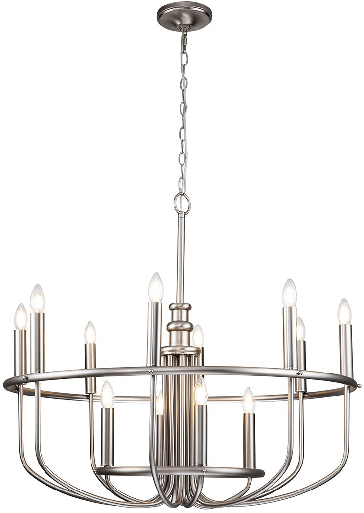 Elstead Lighting Capitol Hill lampa wisząca 12x40 W szczotkowany nikiel KL-CAPITOL-HILL12-BN