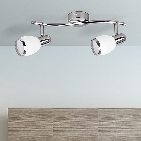 Rabalux Elite lampa podsufitowa 2x40W chrom/biały 6061