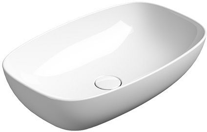 GSI Nubes umywalka 63x38 cm nablatowa bianco lucido 978311