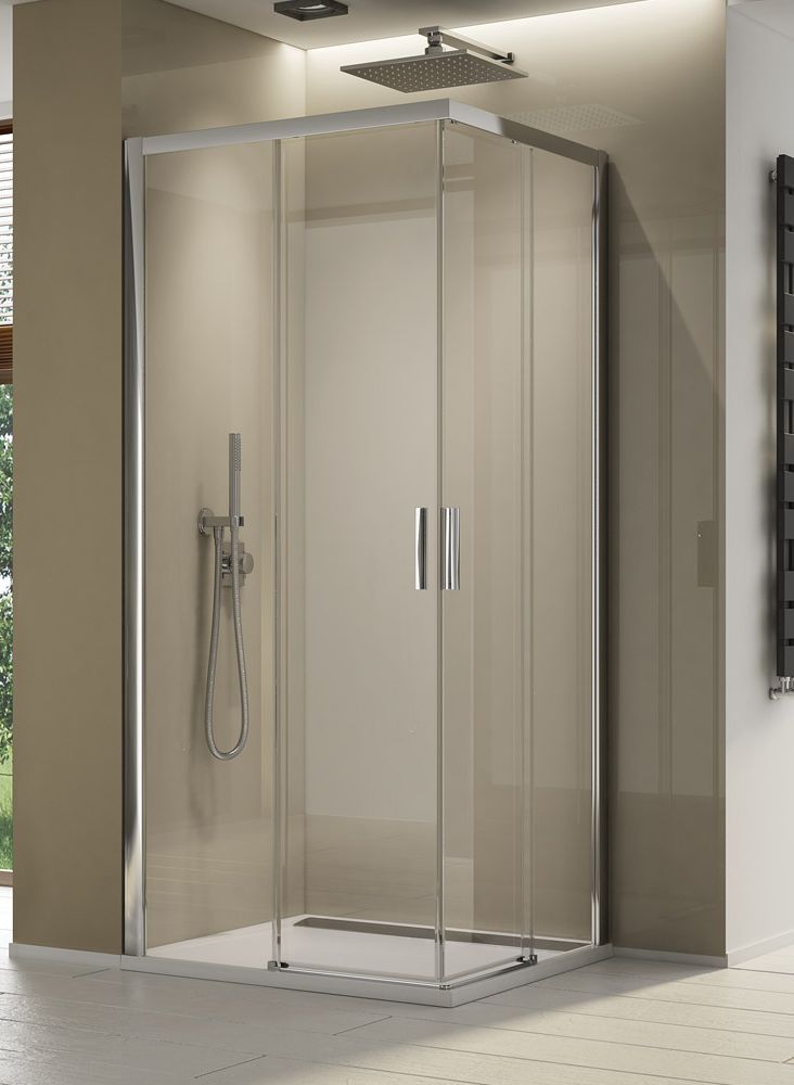 Ronal Top Line S kabina prysznicowa 90x90 cm kwadratowa biały/szkło przezroczyste TLSAC0900407