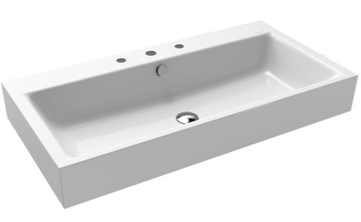 Kaldewei Puro umywalka 90x46 cm ścienna prostokątna model 3165 biała 901506033001