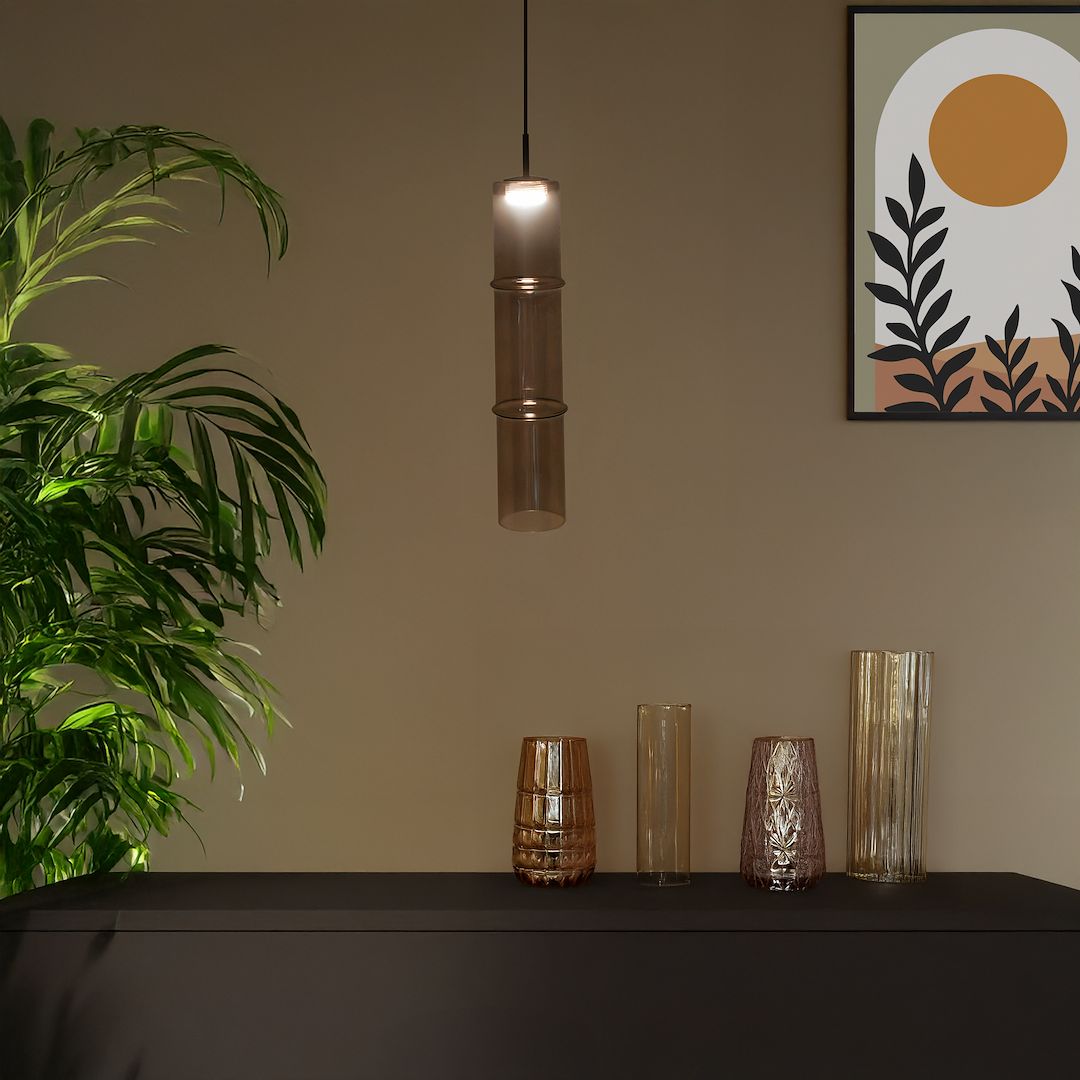 Milagro Bato lampa wisząca 1x4 W czarna-brązowa ML1395