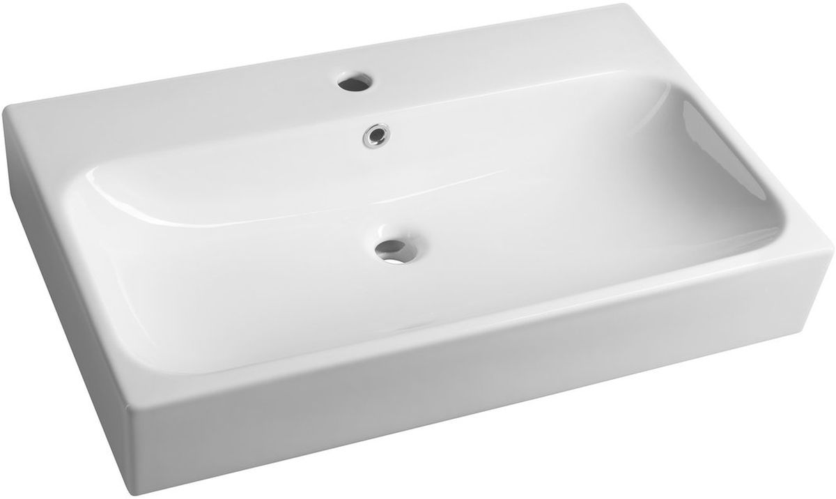 Sapho Toridi umywalka 76x46,5 cm ścienna prostokątna biała TU0226