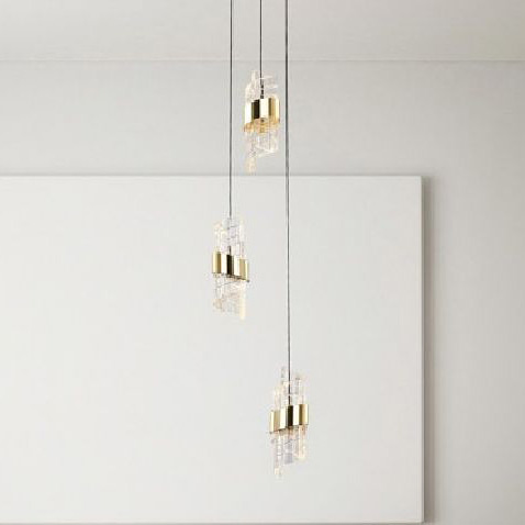 Italux Tonga lampa wisząca 3x23 W czarna PND-26374-3-23W-3K-BK-GD