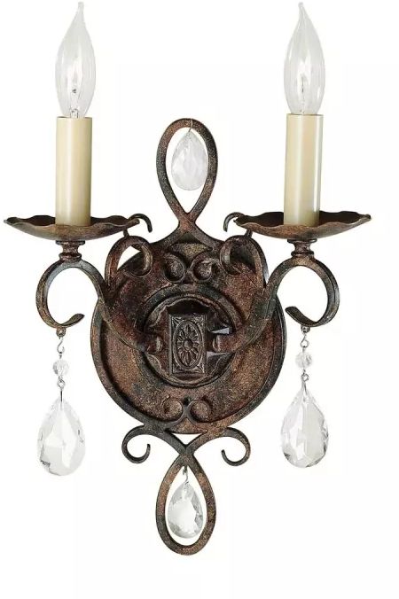 Elstead Lighting Chateau kinkiet 2x60 W brązowy FE-CHATEAU2