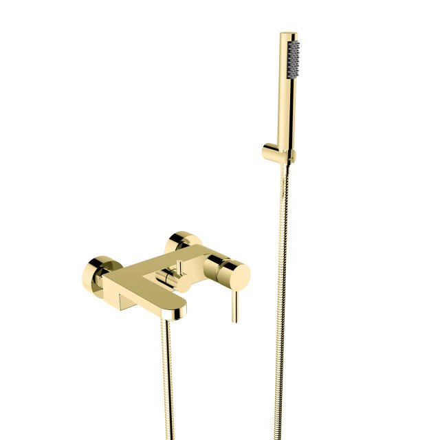 BESCO Bateria wannowa ścienna DECCO złoty BW-DS-ZL