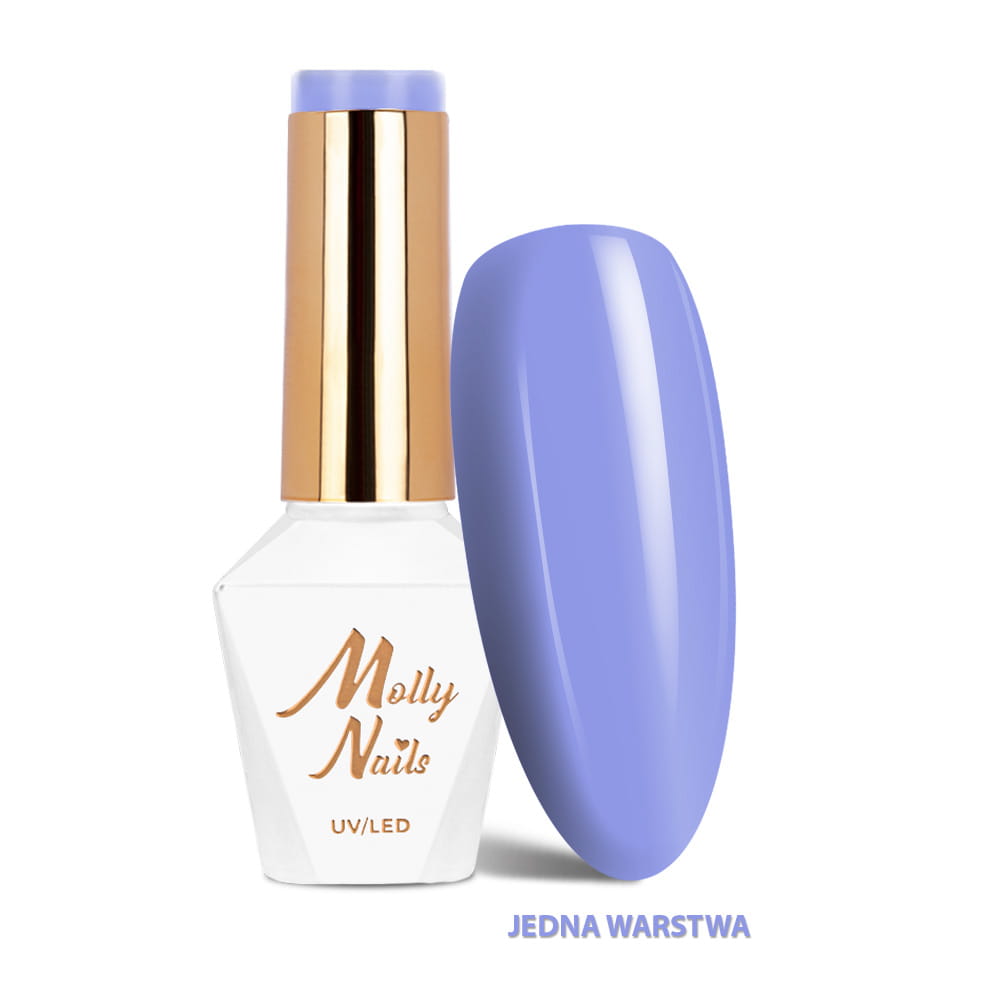 Lakier hybrydowy LED/UV Gel Polish Sorbet Nr 293 Lavender Ice Molly Nails HEMA/Di-HEMA Free 8g