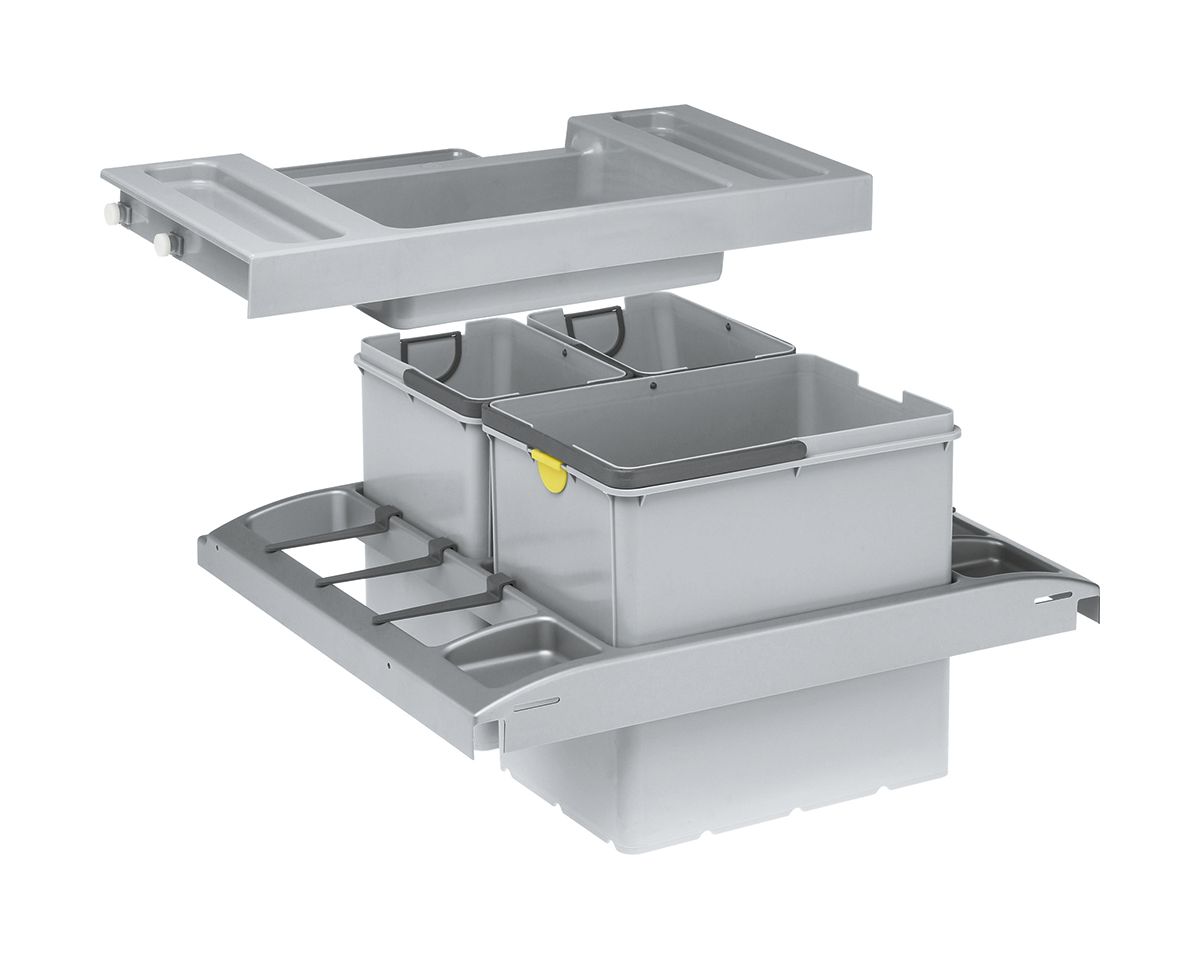 Darmowa Dostawa - Pojemnik na odpady 34 l szary Franke Trolley Vario 1340066057
