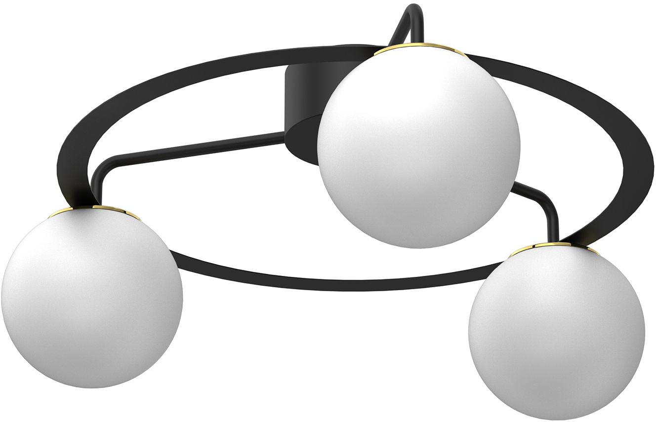 Darmowa Dostawa - Lampa podsufitowa 3x15 W czarna Luminex Ballo 5668