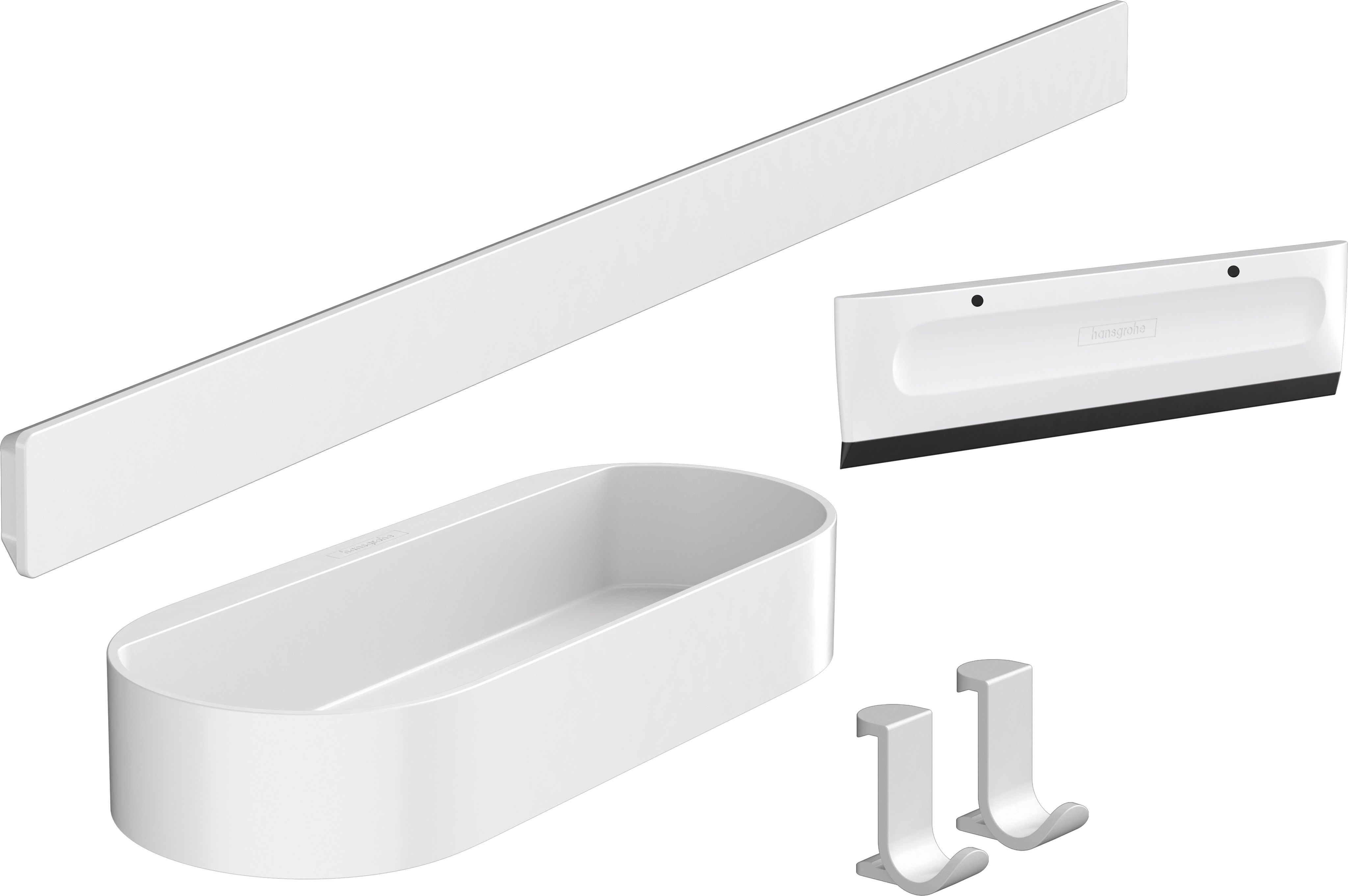 Darmowa Dostawa - Zestaw akcesoriów biały Hansgrohe WallStoris 27967700