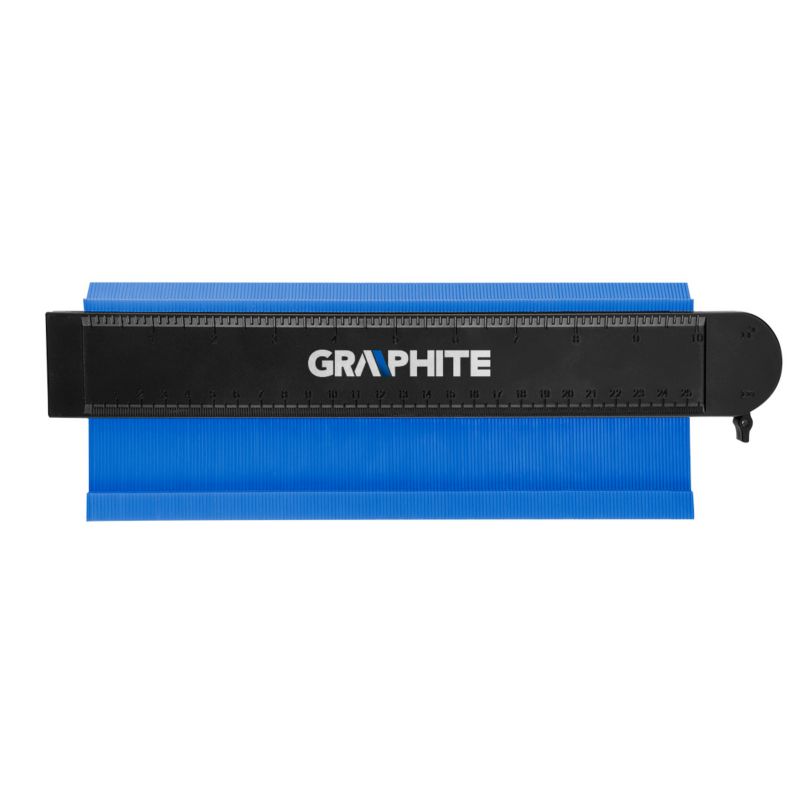 Szablon do odzworowania kształtów GRAPHITE 250 mm 1 szt