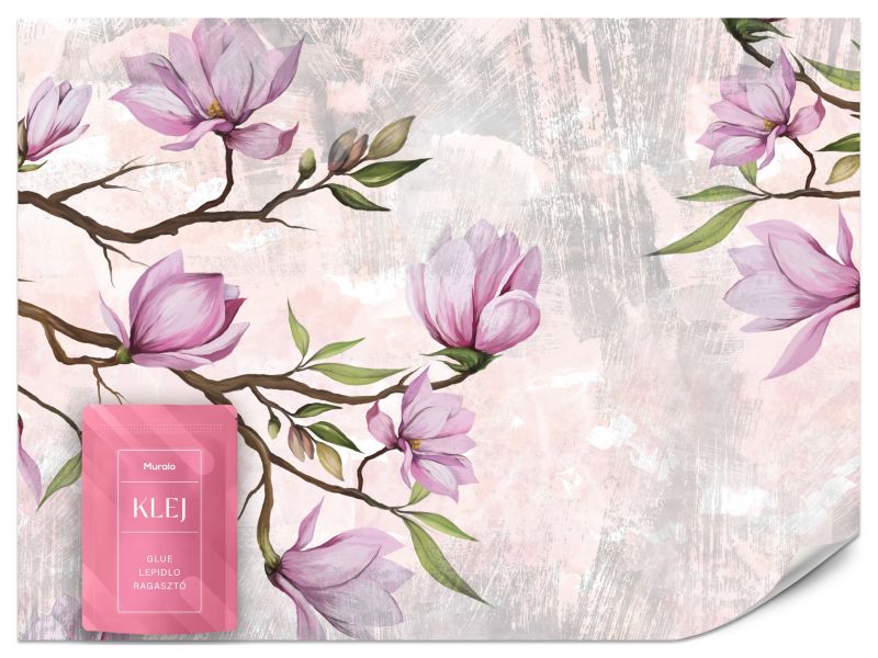 Fototapeta Muralo Kwiaty Magnolii Do Salonu 200x140 cm 1szt.