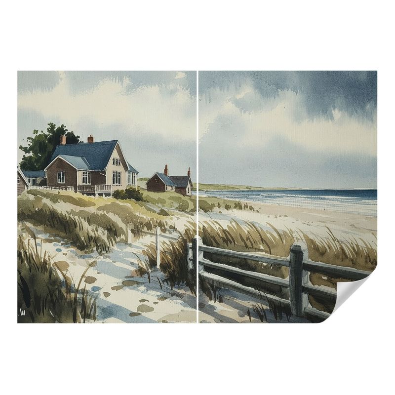 Fototapeta samoprzylepna Wallfluent 208x146 cm Wydmy plażowe Dla Miłośników Nadmorskich Krajobrazów 1 szt.