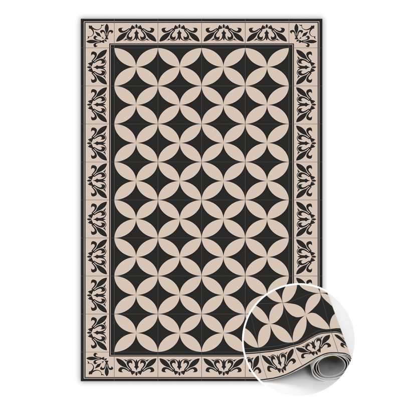 Dywan Tulup Winylowy z Nadrukiem 120x180 cm Hiszpańskie kafle Uniwersalny z Modnym Wzorem 1 szt.