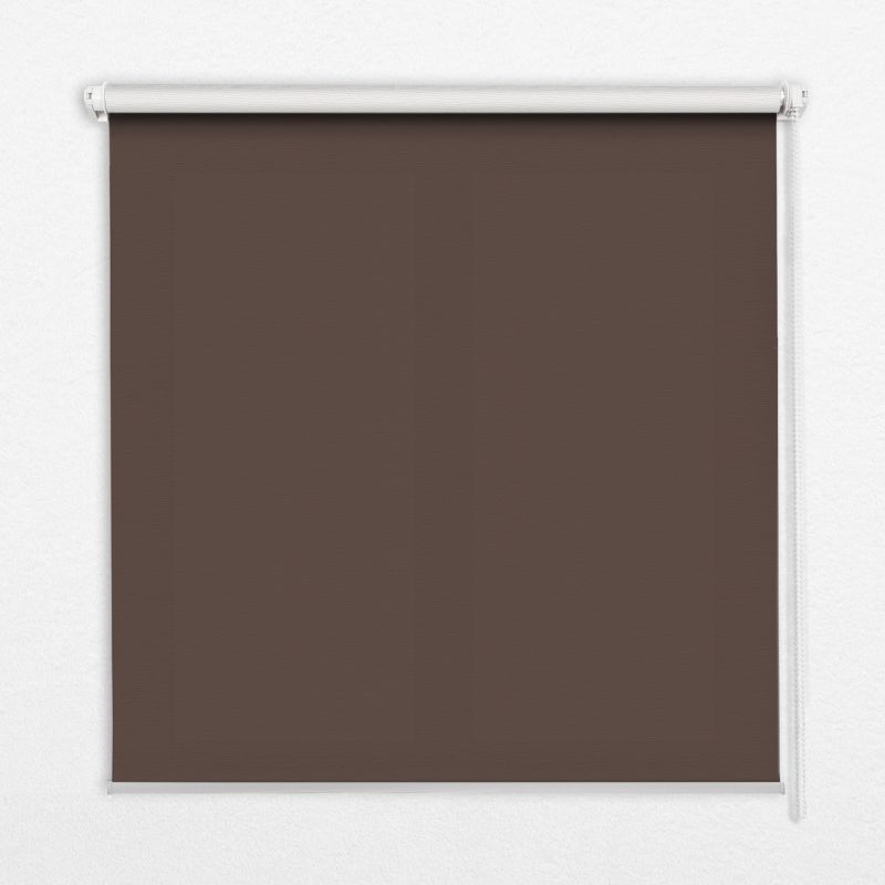 Roleta Wewnętrzna Tulup 110x140 cm Brązowy Montaż do ściany/sufitu 1 szt.