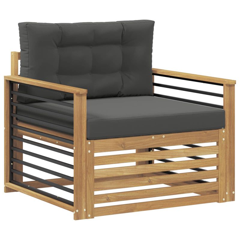 Sofa ogrodowa WaszeMeble z akacji biała z poduszkami WM-3439149 1 szt.
