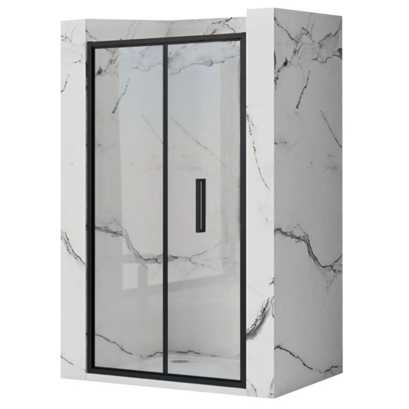 Drzwi Prysznicowe Składane Rea Rapid Fold 80 Czarny 2,5X80X190Cm 1 Szt