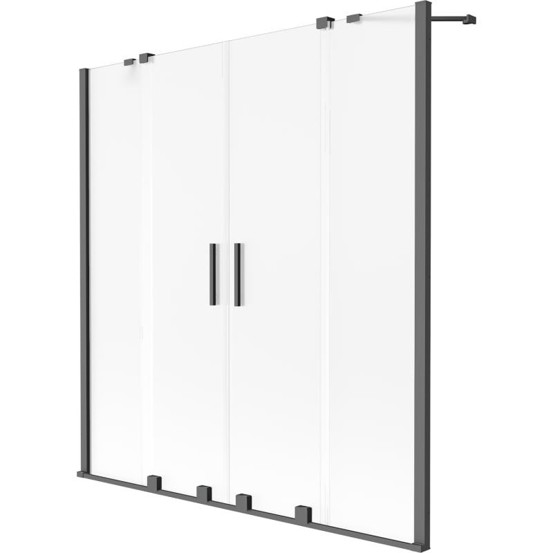 Parawan nawannowy 2-skrzydłowy Mexen Velar szron 140x150 cm 1 szt.