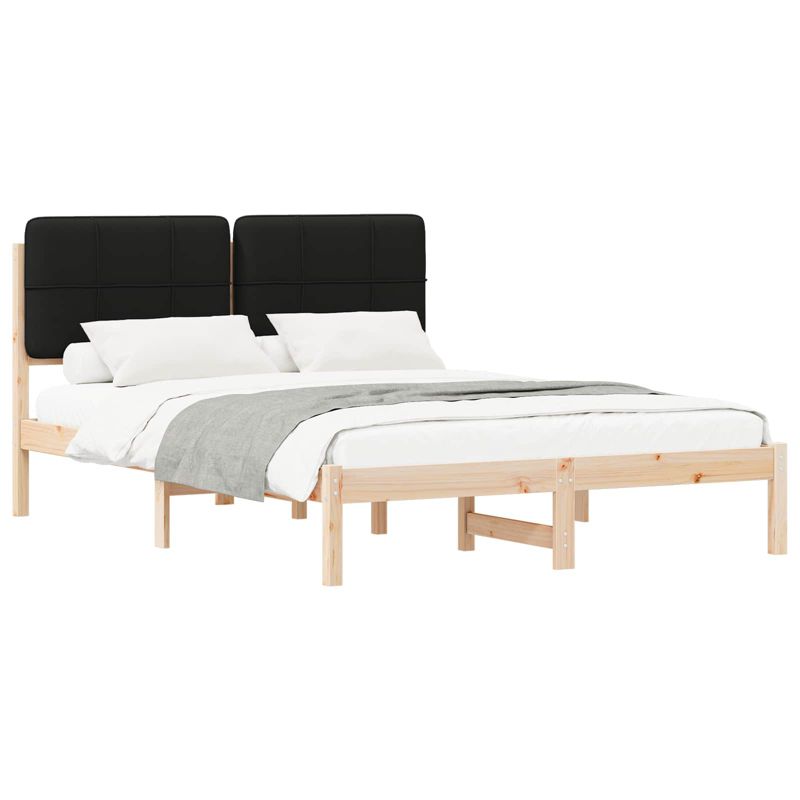 Łóżko Drewniane WaszeMeble 135x190 cm Brązowe WM-877991 1 szt.