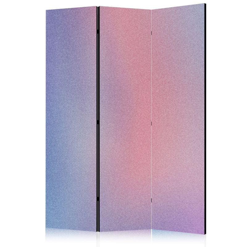 Parawan Muralo Dwustronny Różowo-Niebieski Przyćmiony Gradient 135x172 cm 1 szt.