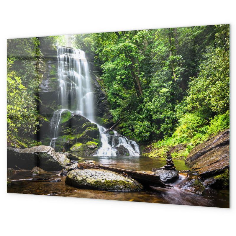 Magnetyczna Tablica Tulup 100x70 cm Wodospad las Szkło hartowane 1 kpl