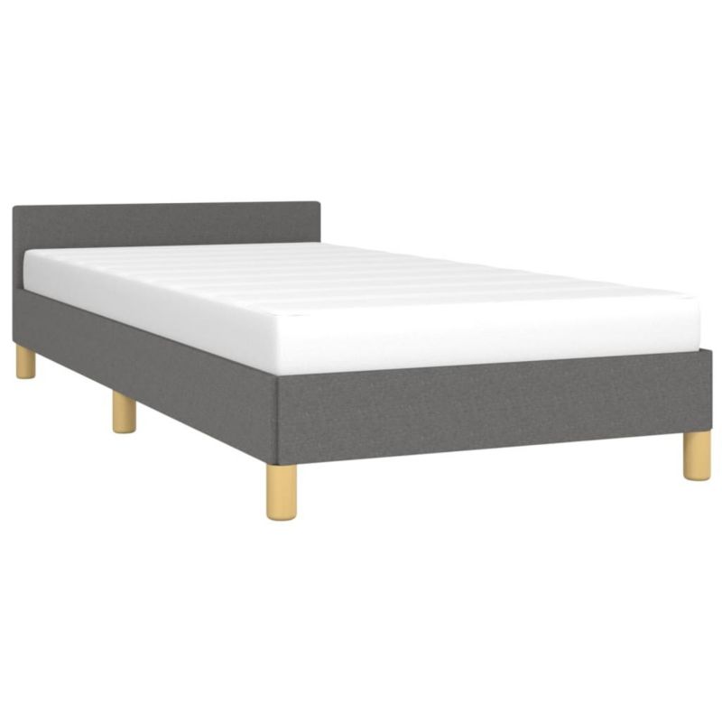 Łóżko tapicerowane WaszeMeble 80x200 cm ciemnoszara WM-347368 1 szt.