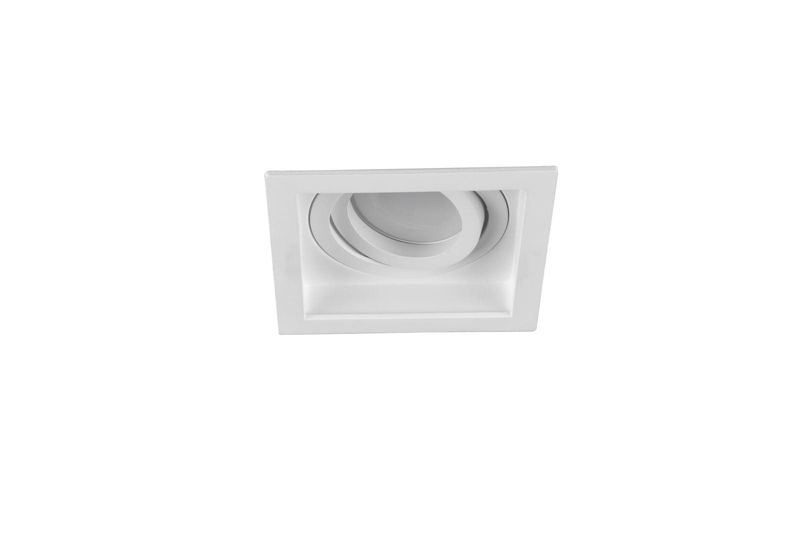 Oprawa sufitowa wpuszczana Trio Kenai biała ruchoma 1 x GU10 x 10W IP20 wym: 9,2 x 9,2 cm kwadratowa - 1 szt.