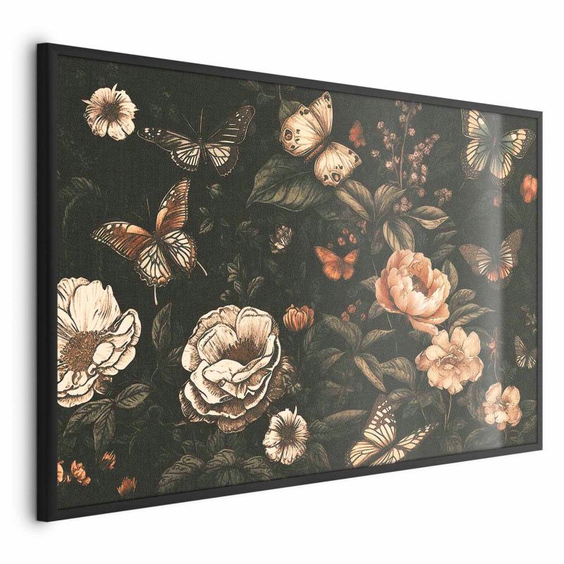 Plakat Artgeist Rustykalny ogród 60x40 cm z ramą czarną 1 szt