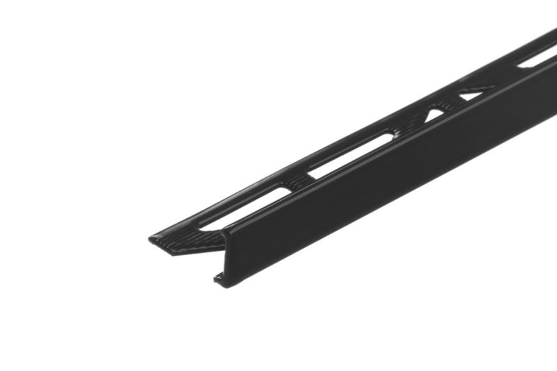Profil do glazury narożny Cezar Czarny RAL9005 Połysk 2500x10mm aluminiowy 1 szt.