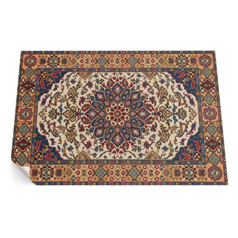 Winylowy Chodnik Zewnętrzny ArtPrintCave 60x90 cm Ozdobne ornament roślinne styl turecki 1 szt.