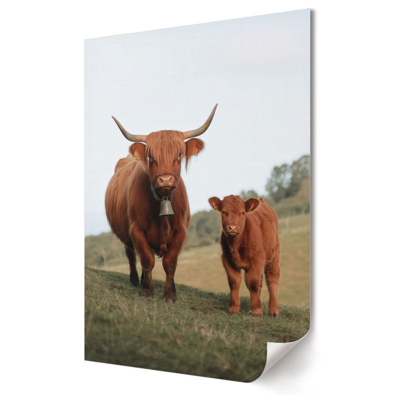Plakat na ścianę Wallfluent Format A3 Byk i cielak Artysta Nadia Nowak 1 szt.