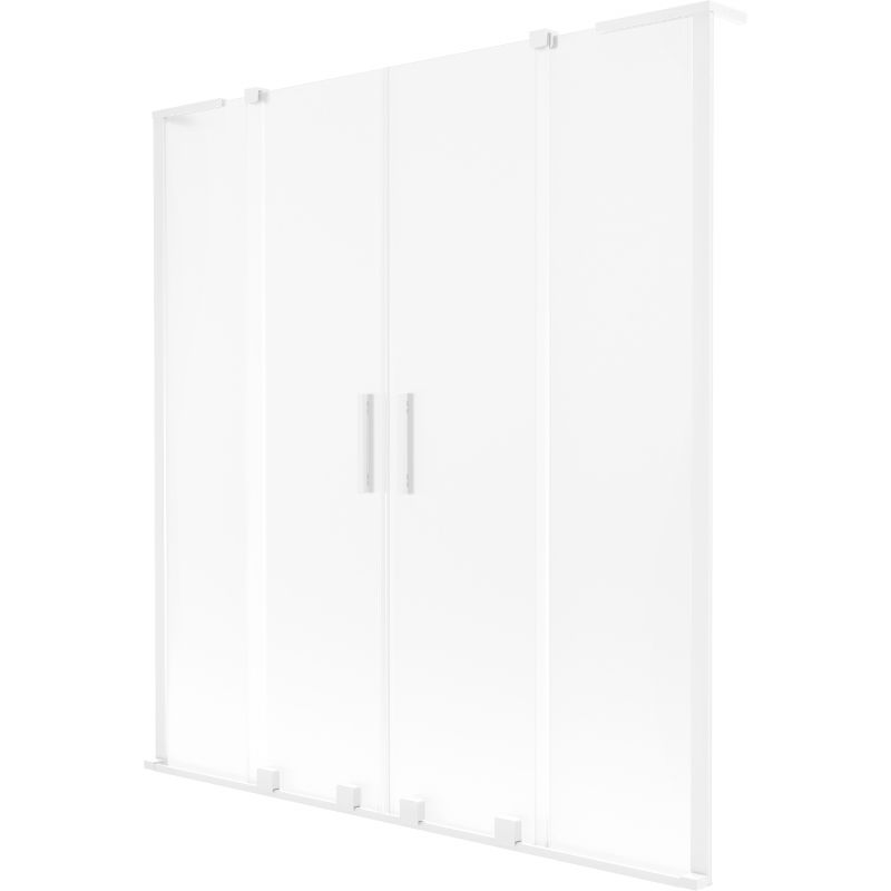 Parawan nawannowy 2-skrzydłowy Mexen Velar L szron 160x150 cm 1 szt.