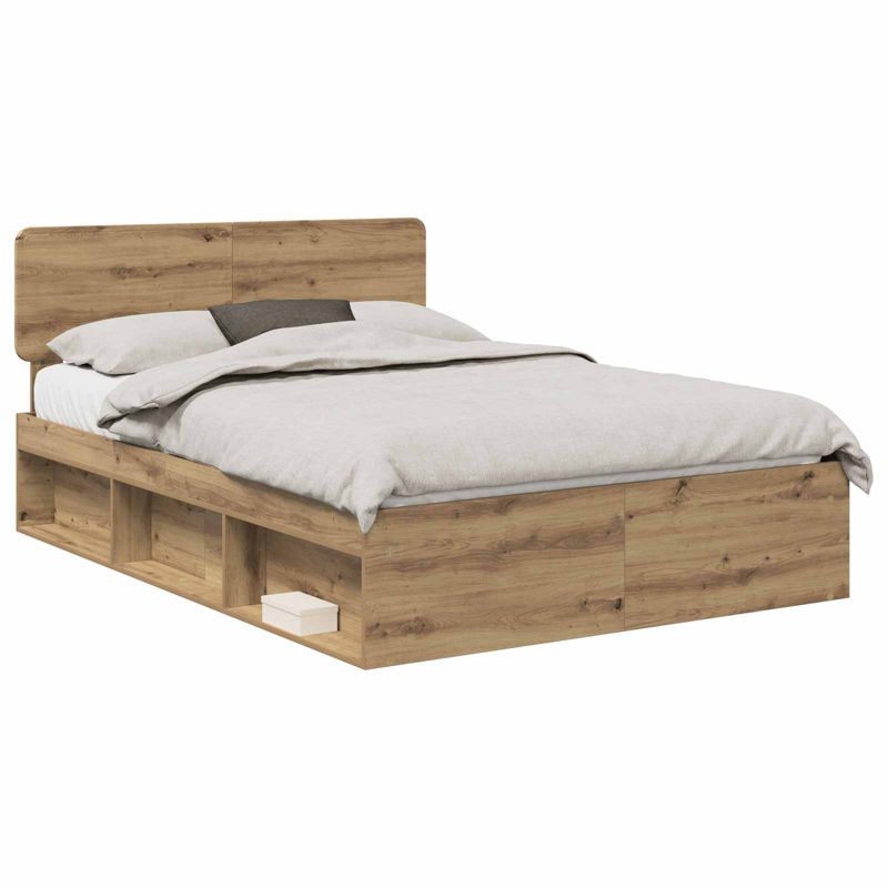 Łóżko Drewniane WaszeMeble 150x200 cm Brązowe WM-3412068 1 szt.