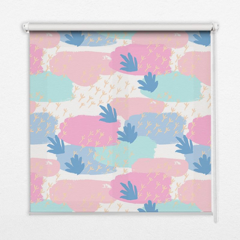 Roleta Do Sypialni Tulup 70x140 cm Ślady Na Kolorowym Tle Montaż do ściany/sufitu 1 szt.