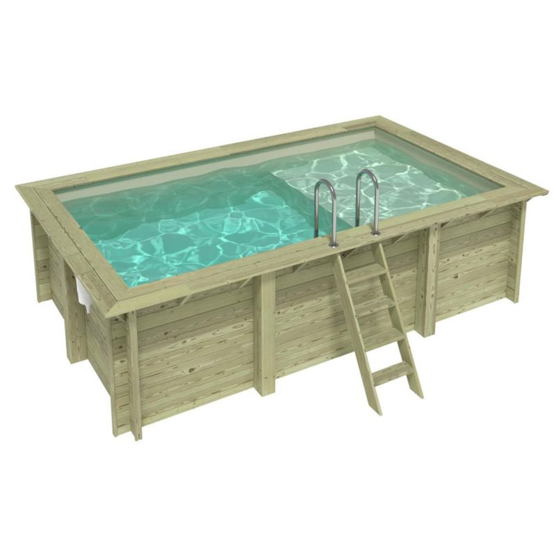 Basen AQUA ALTANKA 4.65 x 2.85 - H.1.24 m z plażą, piaskowy, ze wspornikami przykręcanymi do betonu, BAS7306OSPL3+PLA306, 1szt.