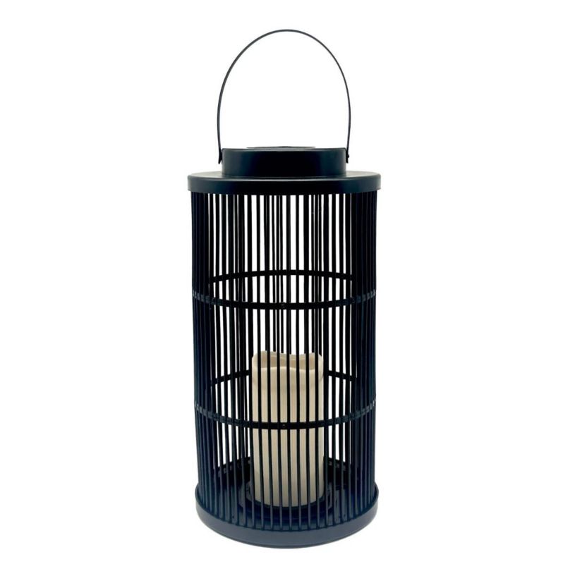 Latarenka ogrodowa Polux Fascino czarna LED 1800K solarna IP44 wym: 36 x 18 x 18 cm tworzywo sztuczne - 1 szt.