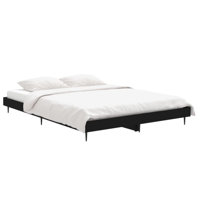 Łóżko drewniane WaszeMeble 140x190 cm czarna WM-832278 1 szt.